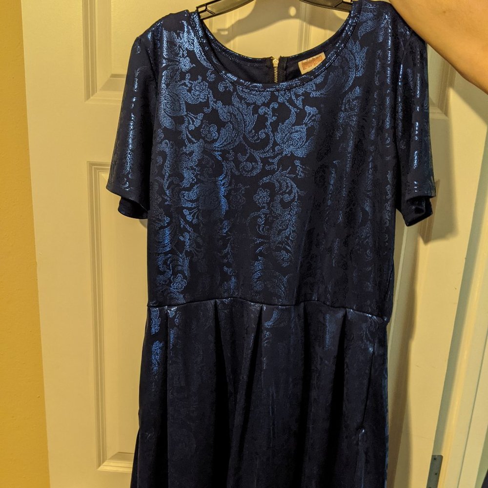 Elegant Blue Amelia Dress